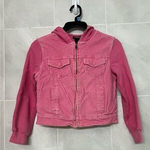 Pink Zip-Up Jean Jacket | Gap | Girls